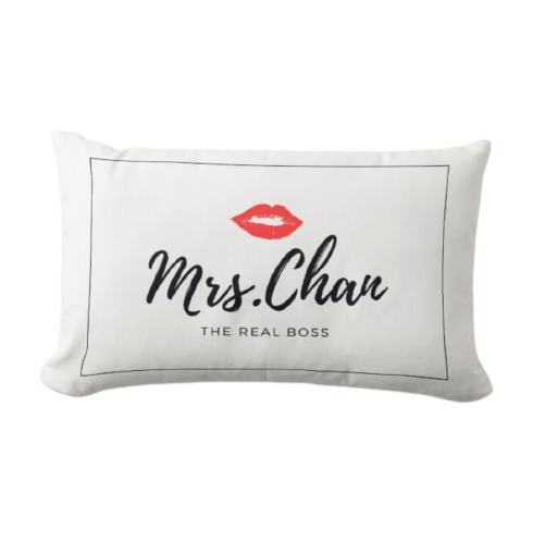 Mr & Mrs 姓氏客製枕頭套 - HKGIFTFORU