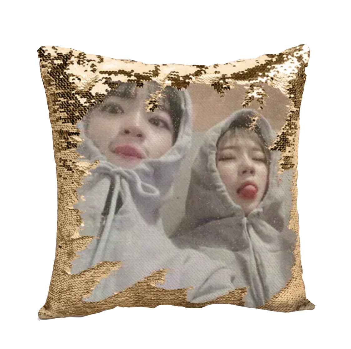 美人魚亮片抱枕 搞笑魔術雙面亮片咕𠱸 Magic Reversible Sequin Mermaid Cushion - HKGIFTFORU