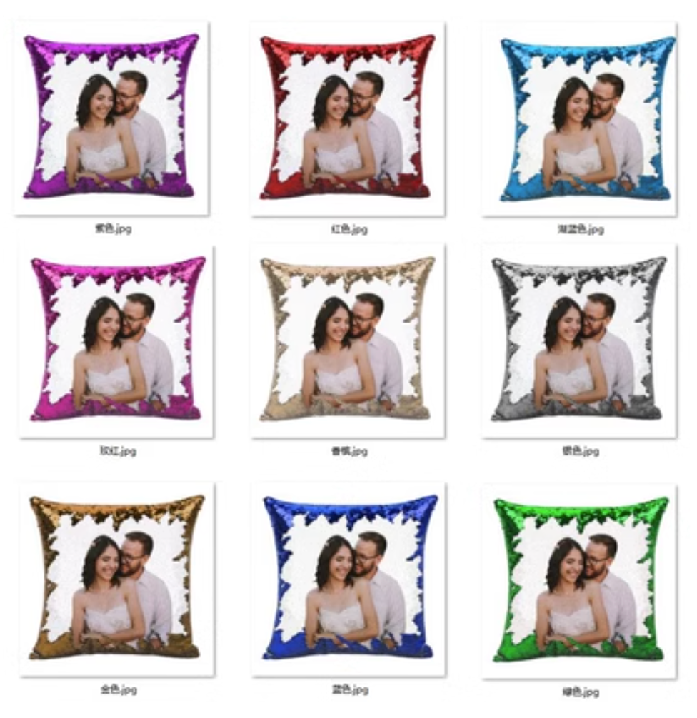 美人魚亮片抱枕 搞笑魔術雙面亮片咕𠱸 Magic Reversible Sequin Mermaid Cushion - HKGIFTFORU