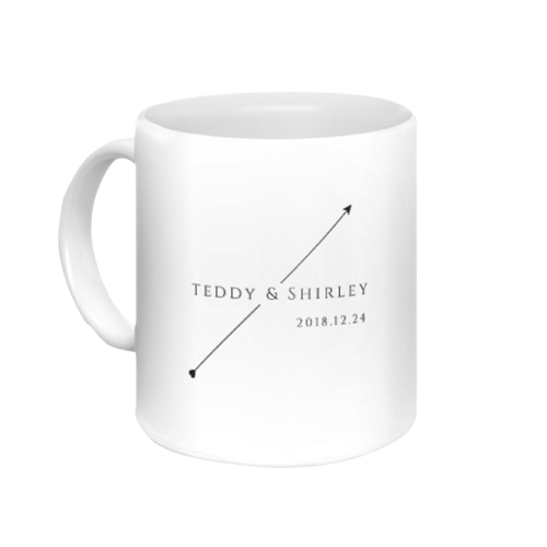 客製化馬克杯-Arrow Couple情侶杯-名字定制杯 - HKGIFTFORU