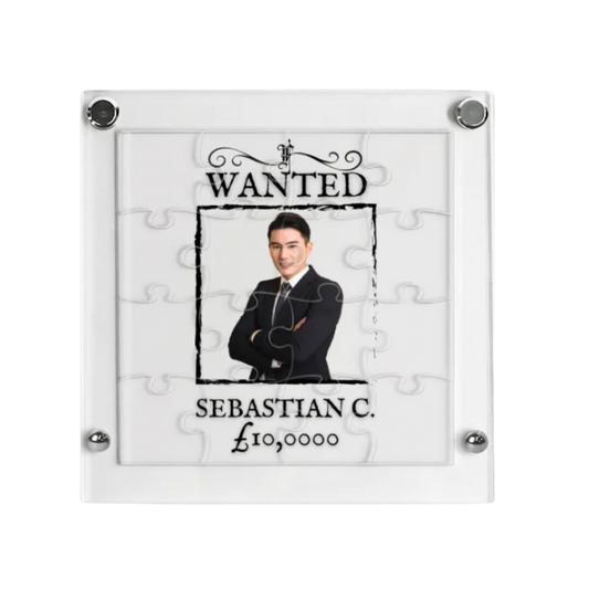 透明拼圖相架Puzzle-Wanted 海賊王通輯令主題 - HKGIFTFORU