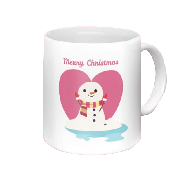 聖誕禮物-雪人款式 名字定制陶瓷杯-個人化情侶杯 - HKGIFTFORU