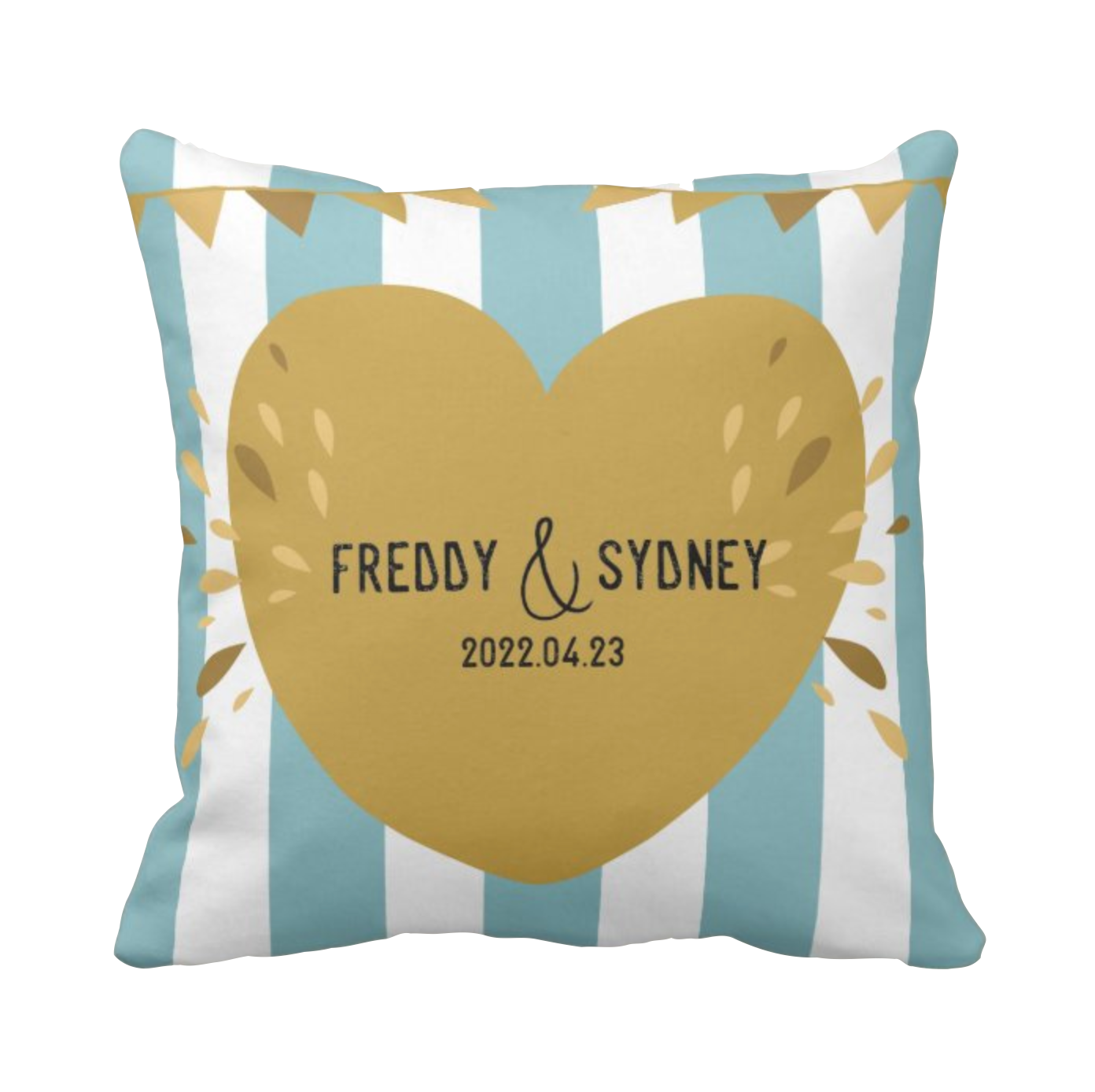 【88折套裝優惠】可自選顏色-插畫毛毯及抱枕客製化套裝-海洋小魚 - HKGIFTFORU