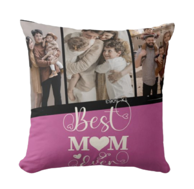 母親節禮物-照片客製抱枕-Best Mom Photo Personlized Cushion - HKGIFTFORU