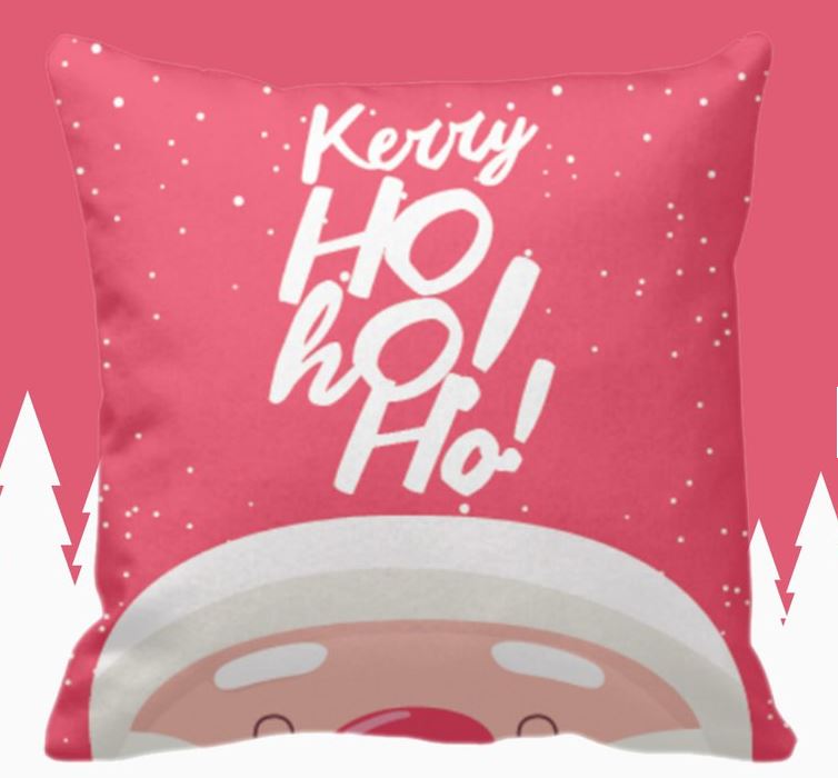 聖誕老人 名字訂製抱枕客製化聖誕禮物 - HKGIFTFORU