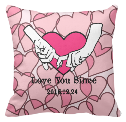 Pink Heart-Customize Cushion - HKGIFTFORU