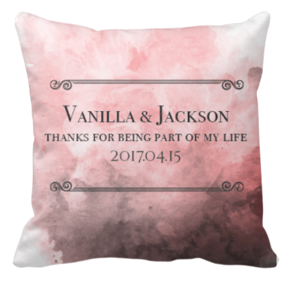 玫瑰紅浪漫花海情侶抱枕-母親節禮物 Mother Day Gift Ideas, Pink Red Flower Custom Cushion - HKGIFTFORU