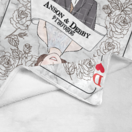 King & Queen 款式客製化插畫毛毯 King & Queen Theme- Custom Blanket with tailor-made illustration. - HKGIFTFORU