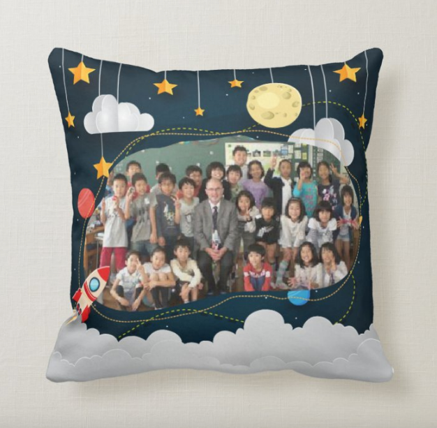 小朋友-太空篇定製抱枕 Space theme Back to school customize cushion - HKGIFTFORU