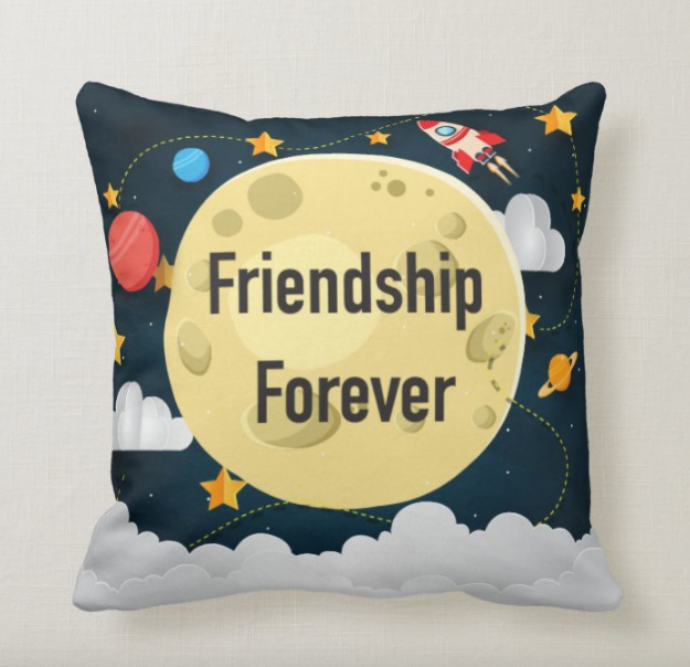 小朋友-太空篇定製抱枕 Space theme Back to school customize cushion - HKGIFTFORU