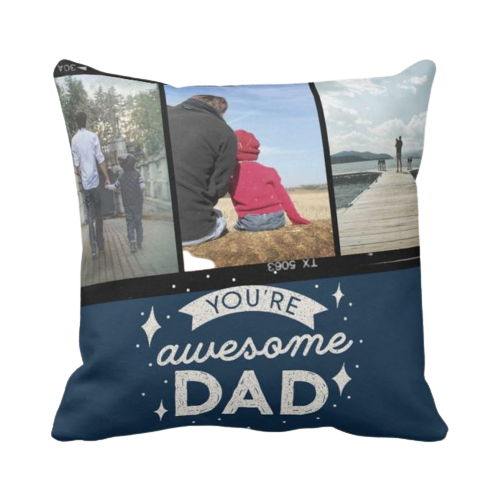 父親節禮物-照片客製抱枕-Best Dad Photo Personlized Cushion - HKGIFTFORU