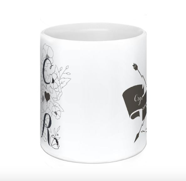 客製化馬克杯-Cross Arrow 情侶杯-名字定制杯 - HKGIFTFORU