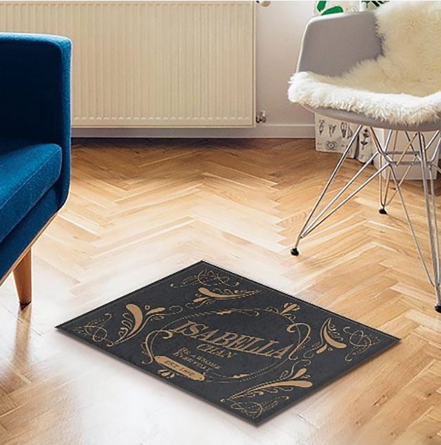 客製地墊-黑金座右銘款式-Gold and Black Custom Motto Doormat - HKGIFTFORU