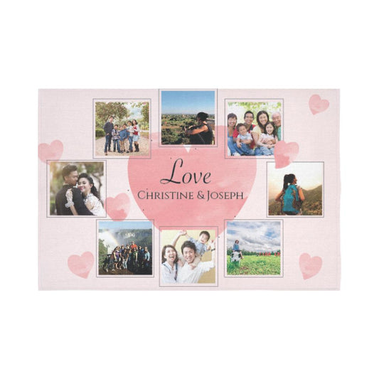 照布定製掛布-客製化藝術掛布-Photo collage custom tapestry design - HKGIFTFORU