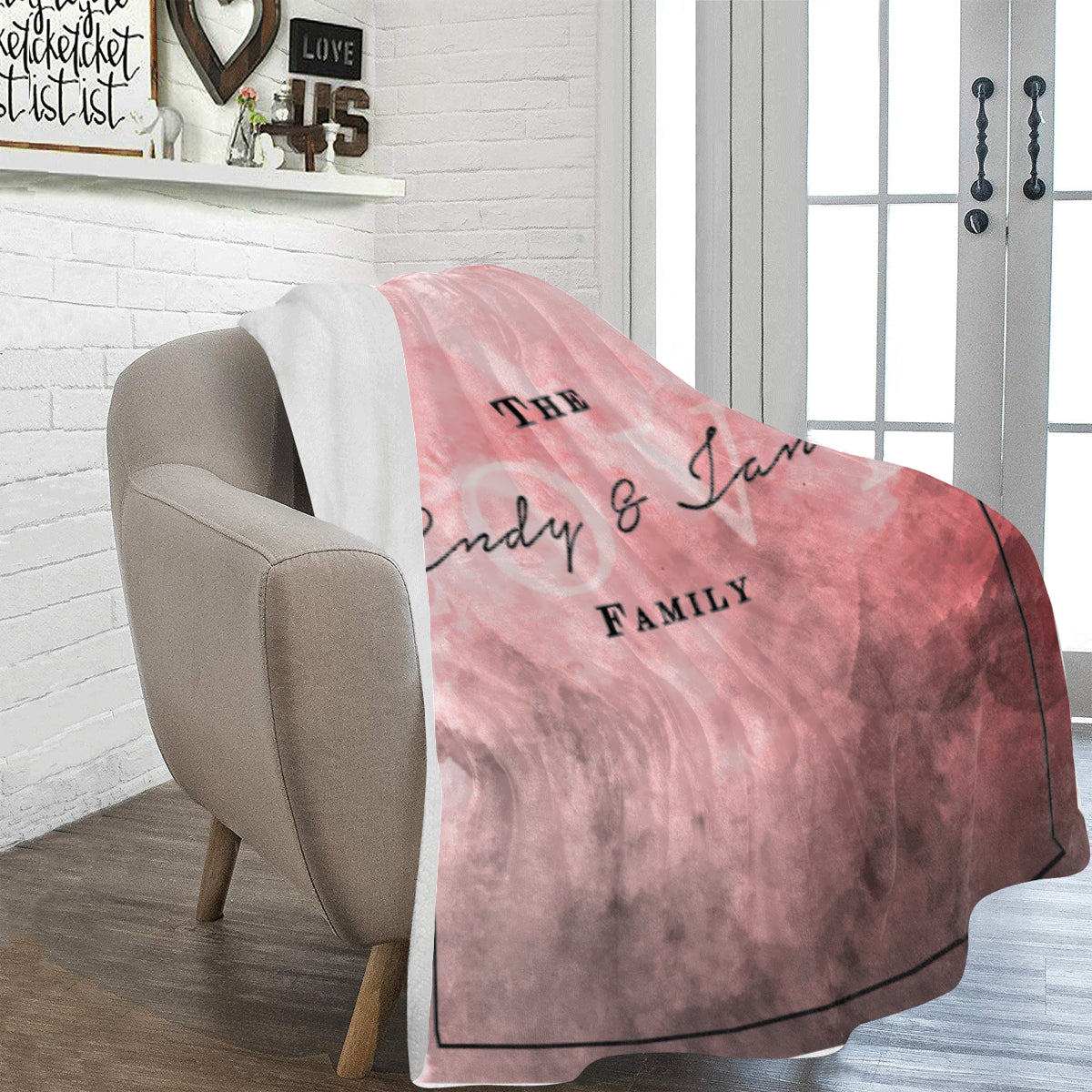 Deep Red Blanket - HKGIFTFORU