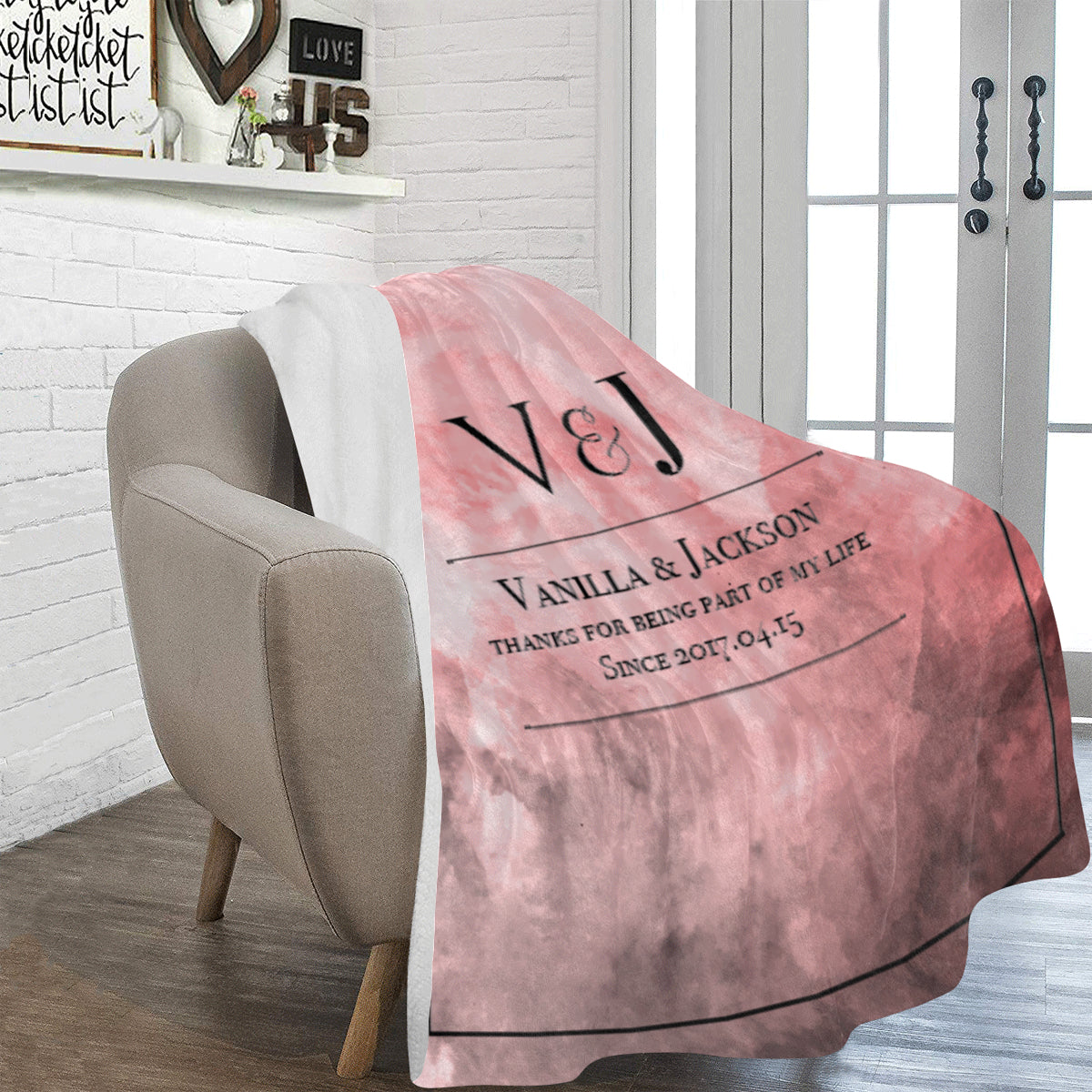 Deep Red Blanket - HKGIFTFORU