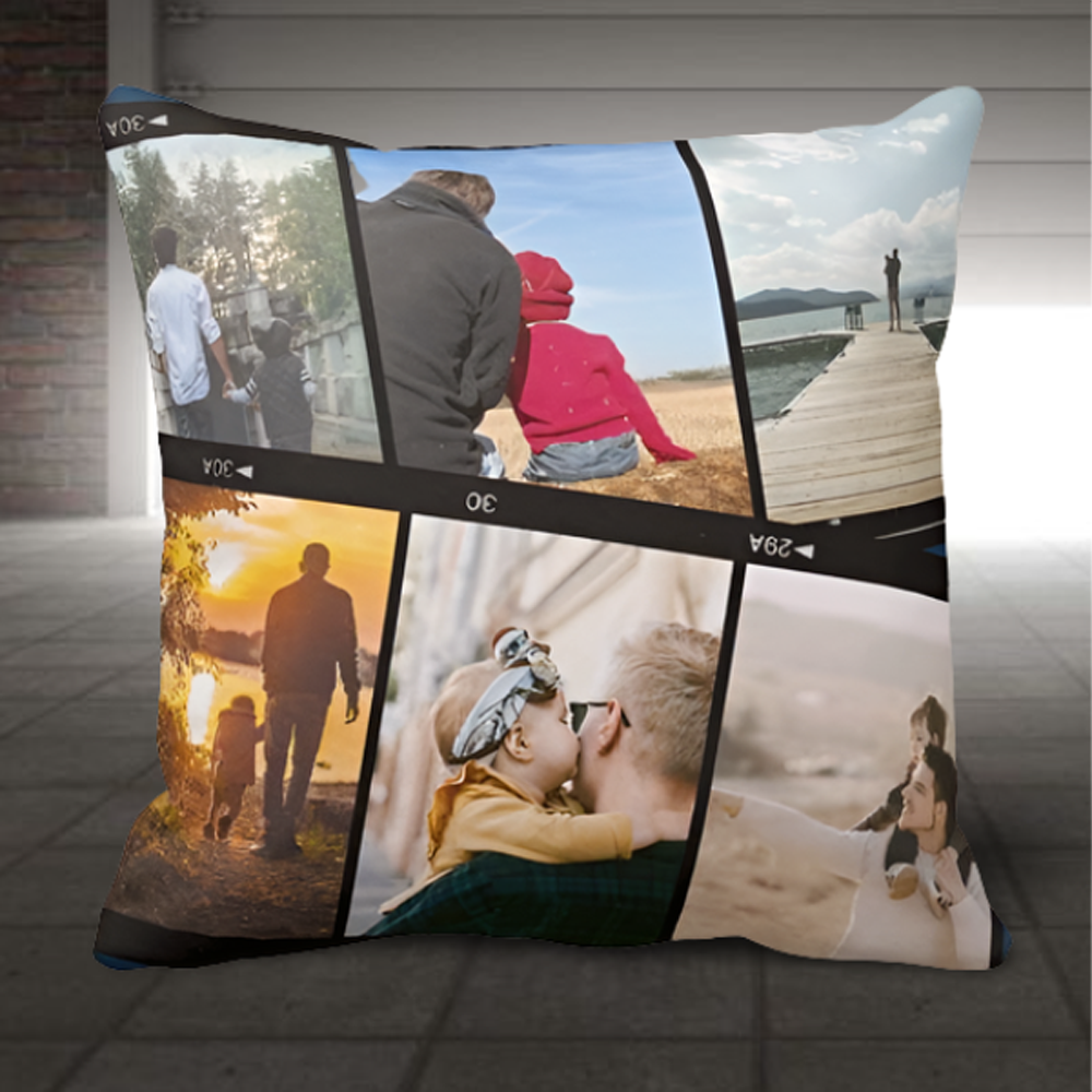 父親節禮物-照片客製抱枕-Best Dad Photo Personlized Cushion - HKGIFTFORU