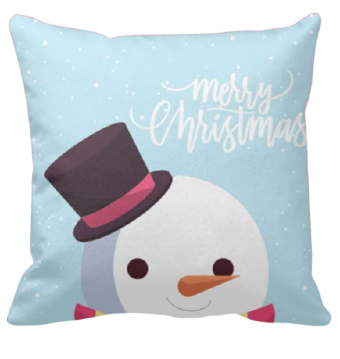 聖誕雪人 名字訂製抱枕客製化聖誕禮物 - HKGIFTFORU