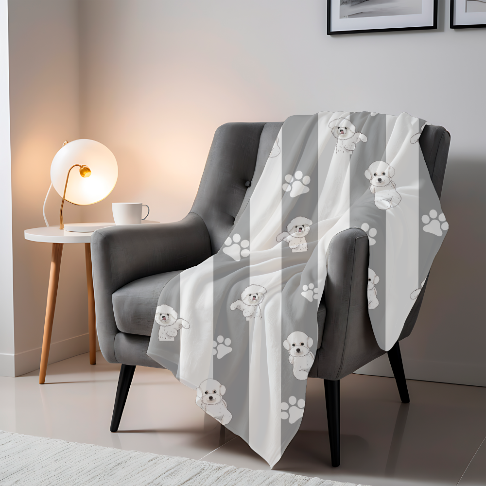 可自選間條顏色客製毛毯 Small Head Stiped pattern- Customize Blanket gift