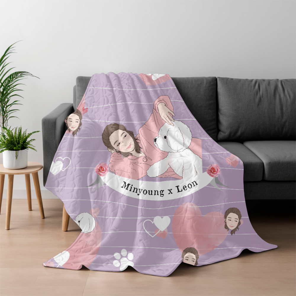 Sweet Home插畫毛毯Sweet Home- Custom Blanket with tailor-made illustration.