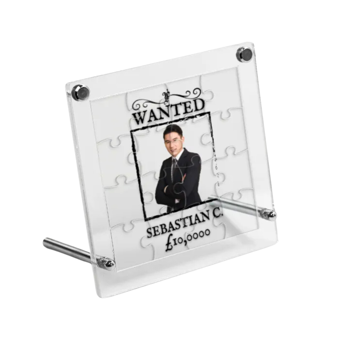 透明拼圖相架Puzzle-Wanted 海賊王通輯令主題 - HKGIFTFORU