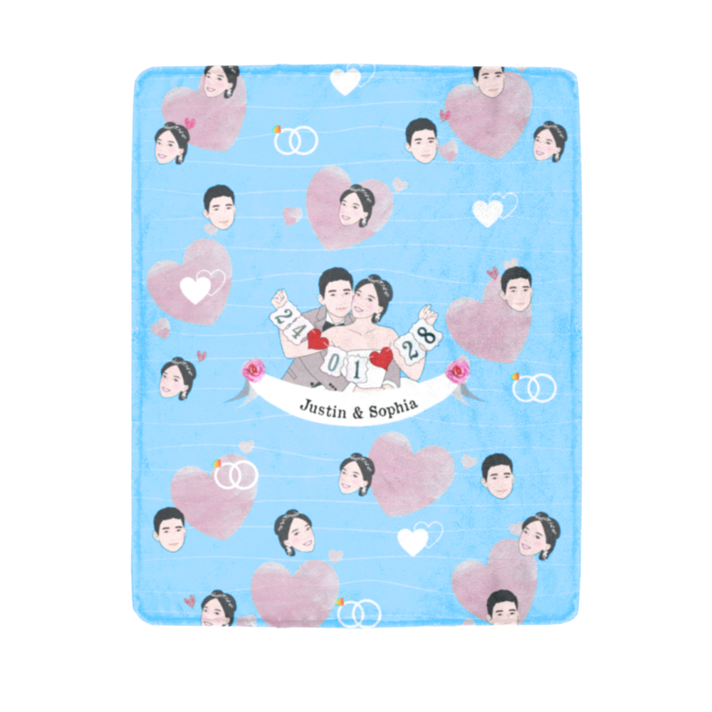 Sweet Home 客製化插畫毛毯｜暖心家居禮物 - HKGIFTFORU