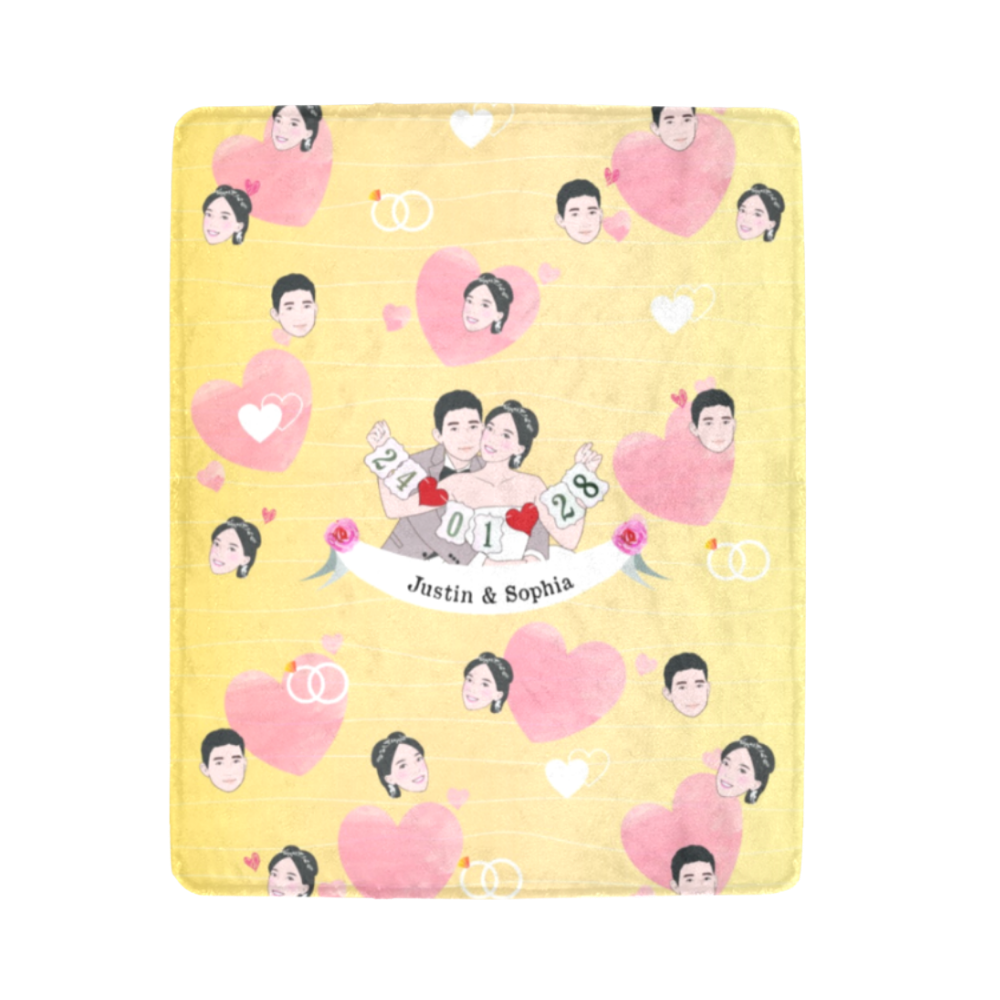 Sweet Home 客製化插畫毛毯｜暖心家居禮物 - HKGIFTFORU