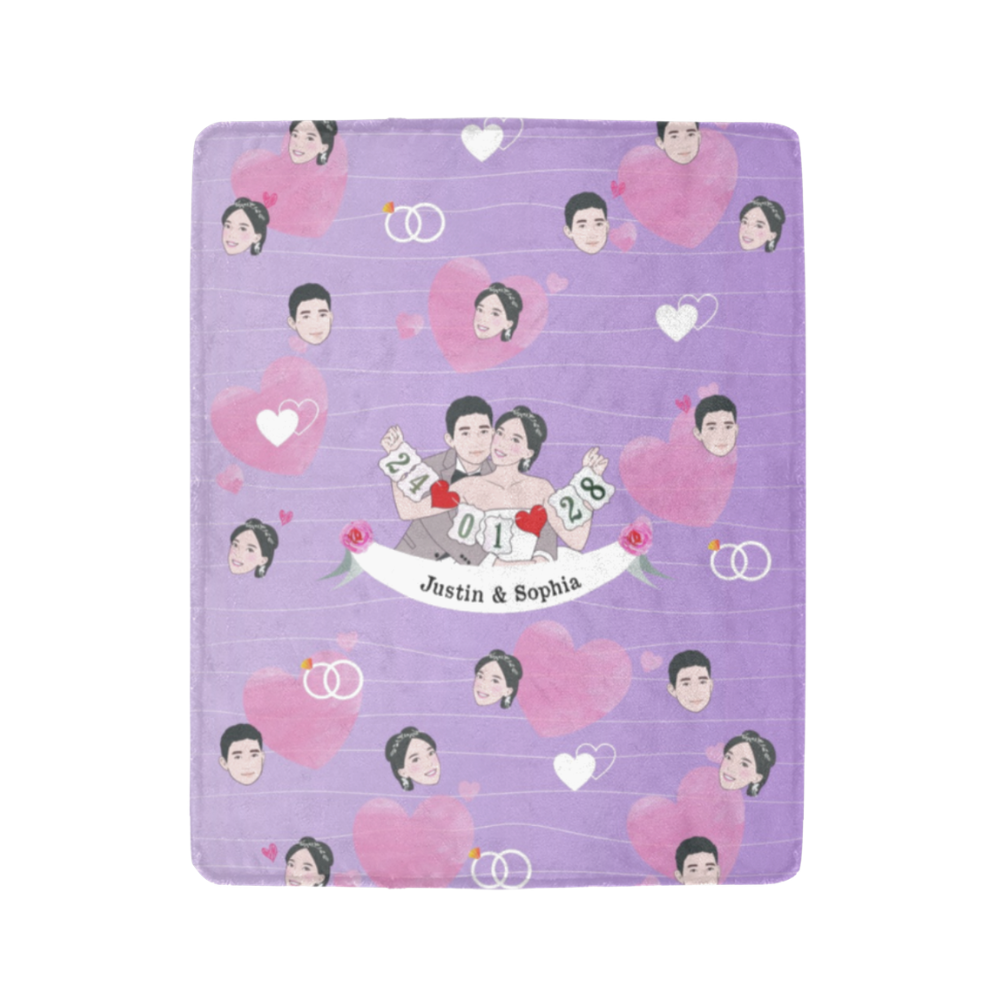 Sweet Home 客製化插畫毛毯｜暖心家居禮物 - HKGIFTFORU