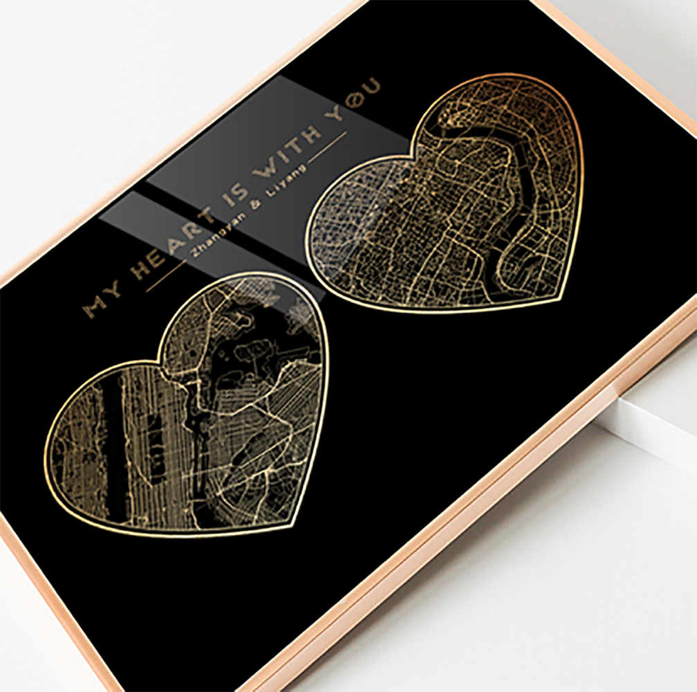 定製城市地圖掛畫 Customize City Map Wall Hanging - HKGIFTFORU