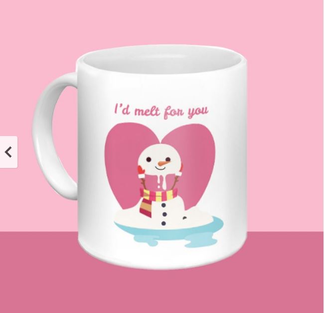聖誕禮物-雪人款式 名字定制陶瓷杯-個人化情侶杯 - HKGIFTFORU