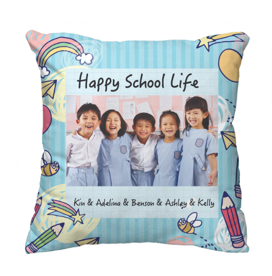 小朋友-校園篇定製抱枕 School Life theme customize cushion - HKGIFTFORU