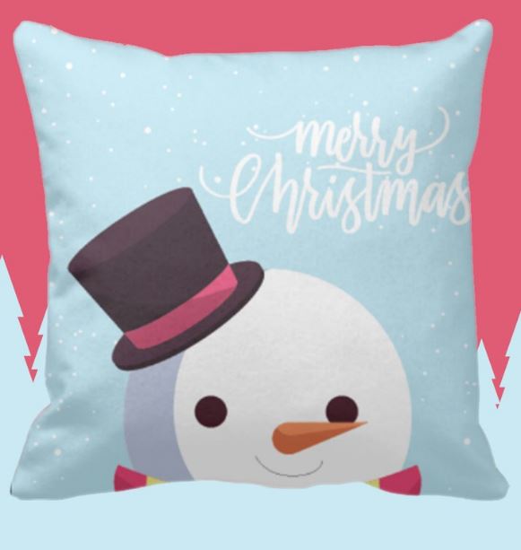 聖誕雪人 名字訂製抱枕客製化聖誕禮物 - HKGIFTFORU