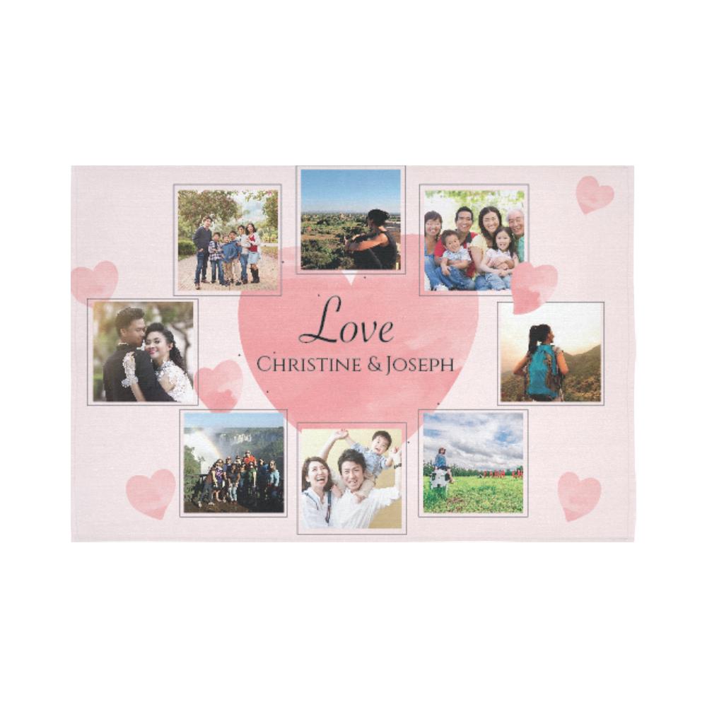 照布定製掛布-客製化藝術掛布-Photo collage custom tapestry design - HKGIFTFORU