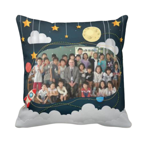 小朋友-太空篇定製抱枕 Space theme Back to school customize cushion - HKGIFTFORU
