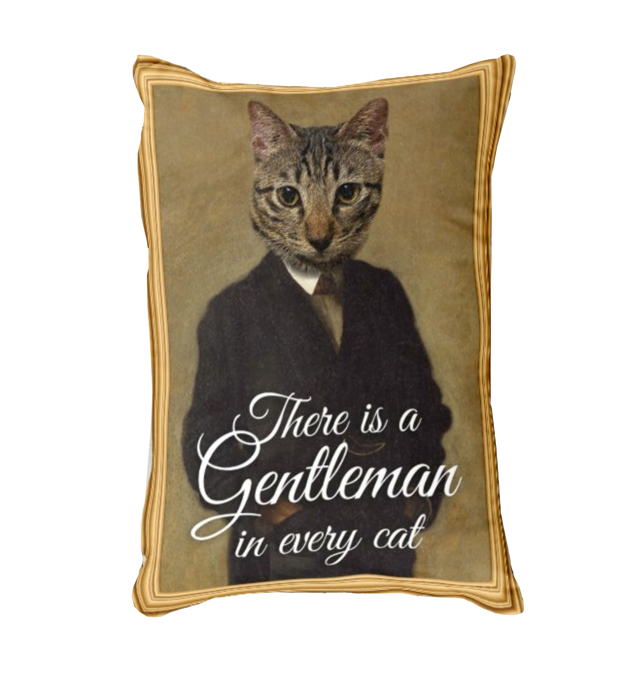 [萌寵入畫] There is a gentleman in every cat 古典畫系列抱枕靠枕午睡枕 - HKGIFTFORU